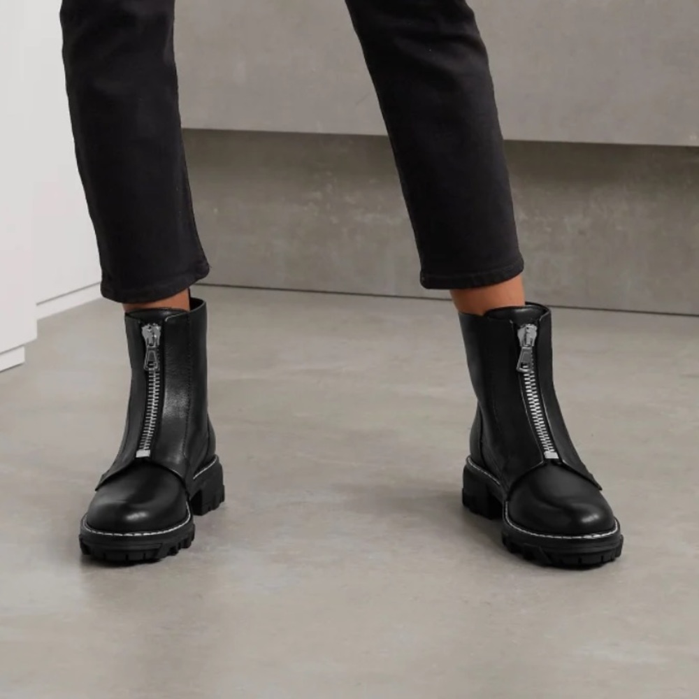 Rag Bone Shiloh Leather Zip Boot